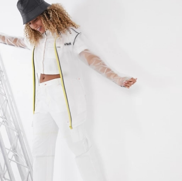 Vans Womens Raincoat Parka Jacket Hooded - Picture 2 of 11